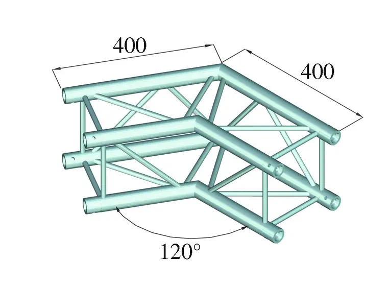 ALUTRUSS DECOLOCK DQ4-PAC22 2-way corner 120° 